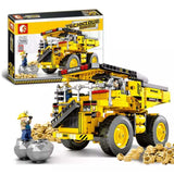 City Engineering Mine Transporter Car Building Blocks Construction Kids Toy - Toysoff.com