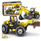 City Engineering Multifunctional Vehicle Model Building Blocks Construction Kids Toy - Toysoff.com