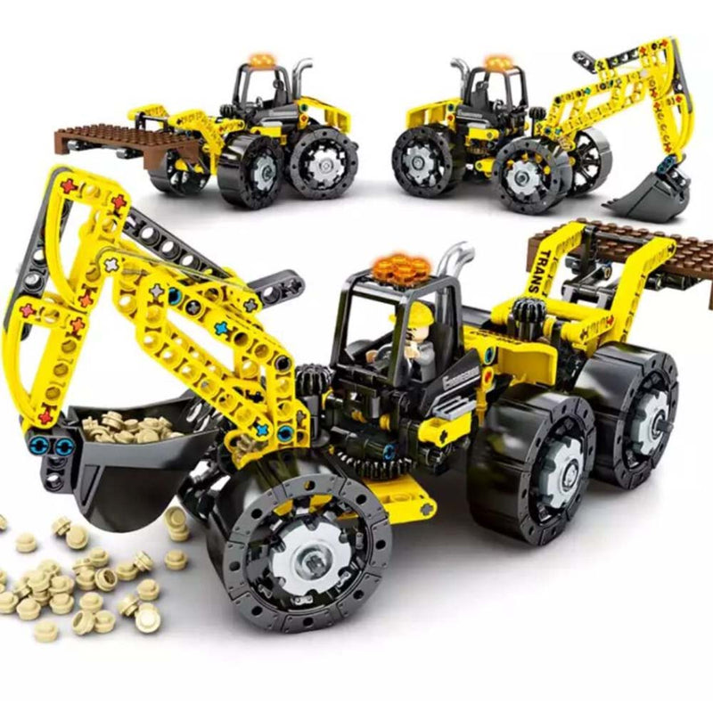 City Engineering Multifunctional Vehicle Model Building Blocks Construction Kids Toy - Toysoff.com