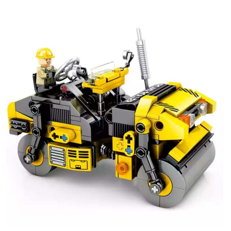 City Engineering Roller Car Model Building Blocks Construction Kids Toy - Toysoff.com