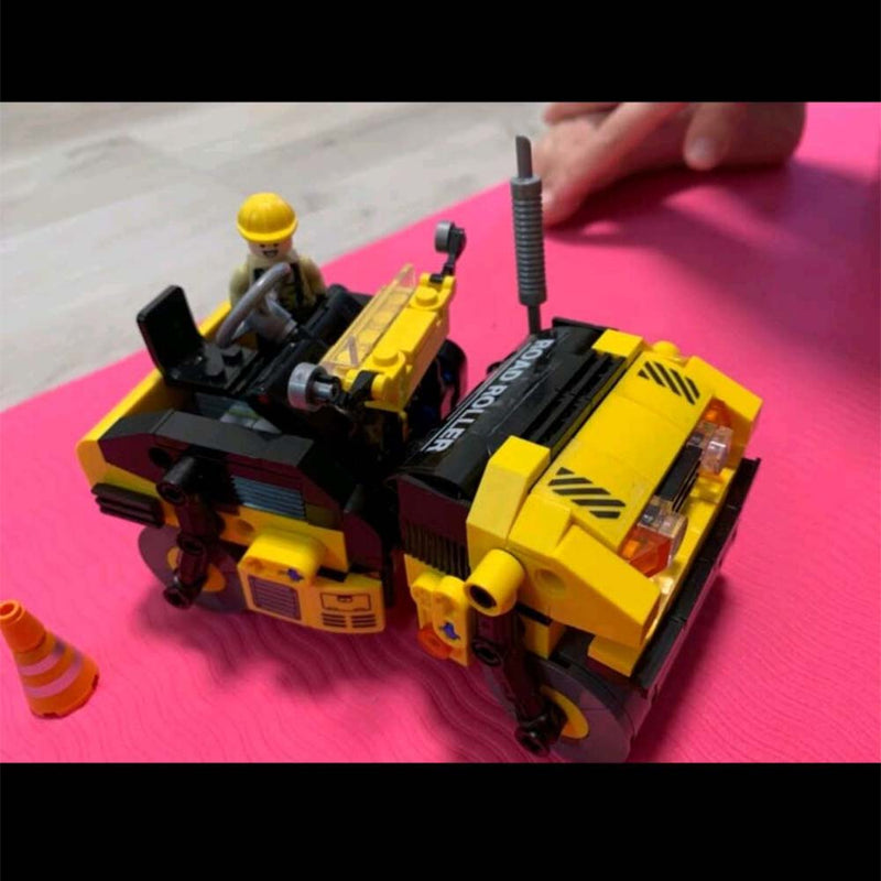 City Engineering Roller Car Model Building Blocks Construction Kids Toy - Toysoff.com