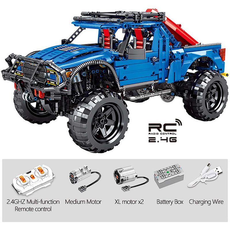 City Remote Control Ford Car Model Building Blocks Toy For Kids - Toysoff.com