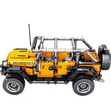 City Cross Country Jeep Model Building Blocks Kids DIY Toy - Toysoff.com