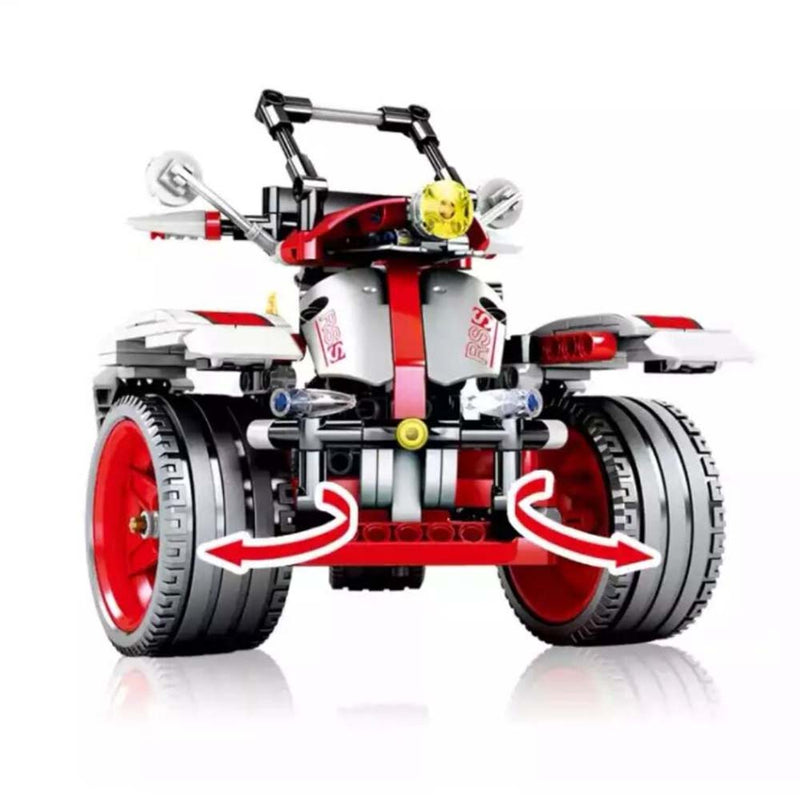 City Moto Racing Pang Battie Motorbike Model Building Blocks Bricks Kids Toy - Toysoff.com