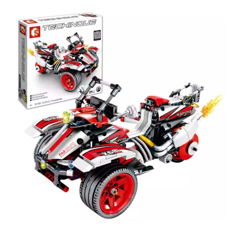 City Moto Racing Pang Battie Motorbike Model Building Blocks Bricks Kids Toy - Toysoff.com