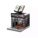 City Street View Book Store Shop Model Children Toy Building Blocks - Toysoff.com