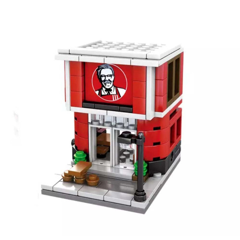 City Street View KFC Shop Model Children Toy Building Blocks - Toysoff.com