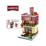 City Street View Pizza Shop Model Children Toy Building Blocks - Toysoff.com