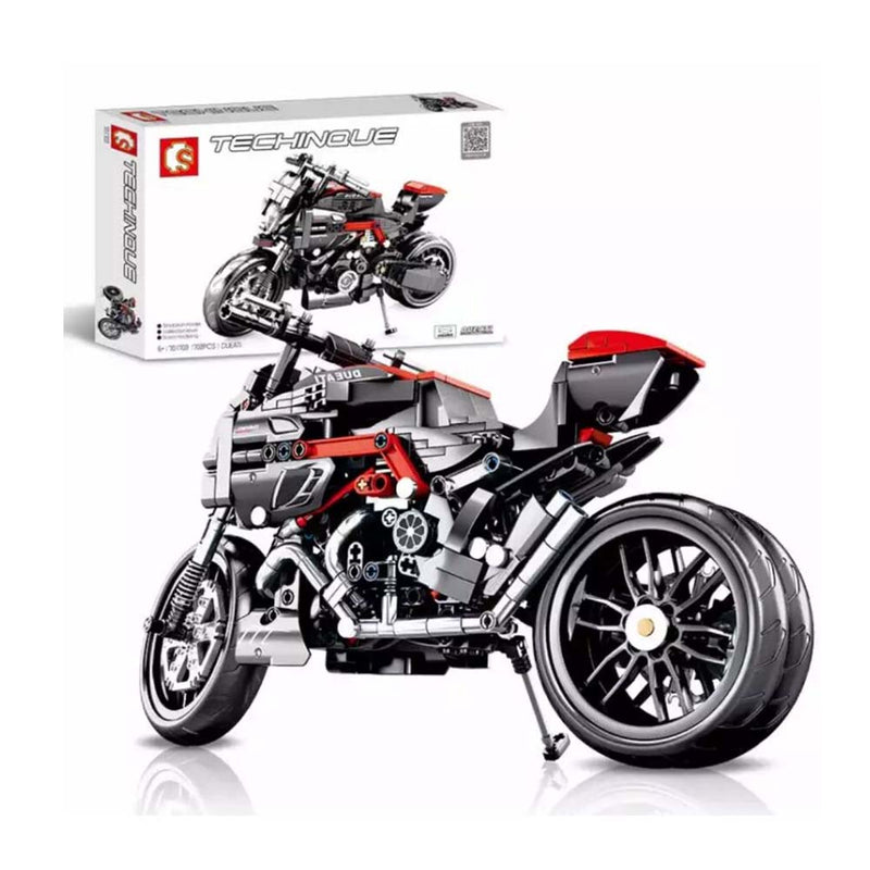 New City DUCATI Motorcycle Vehicles Model Building Blocks Kids Toy - Toysoff.com