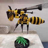 Simulated Insect Bee Animals Model Building Blocks Kids Toy DIY Gift - Toysoff.com