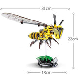 Simulated Insect Bee Animals Model Building Blocks Kids Toy DIY Gift - Toysoff.com