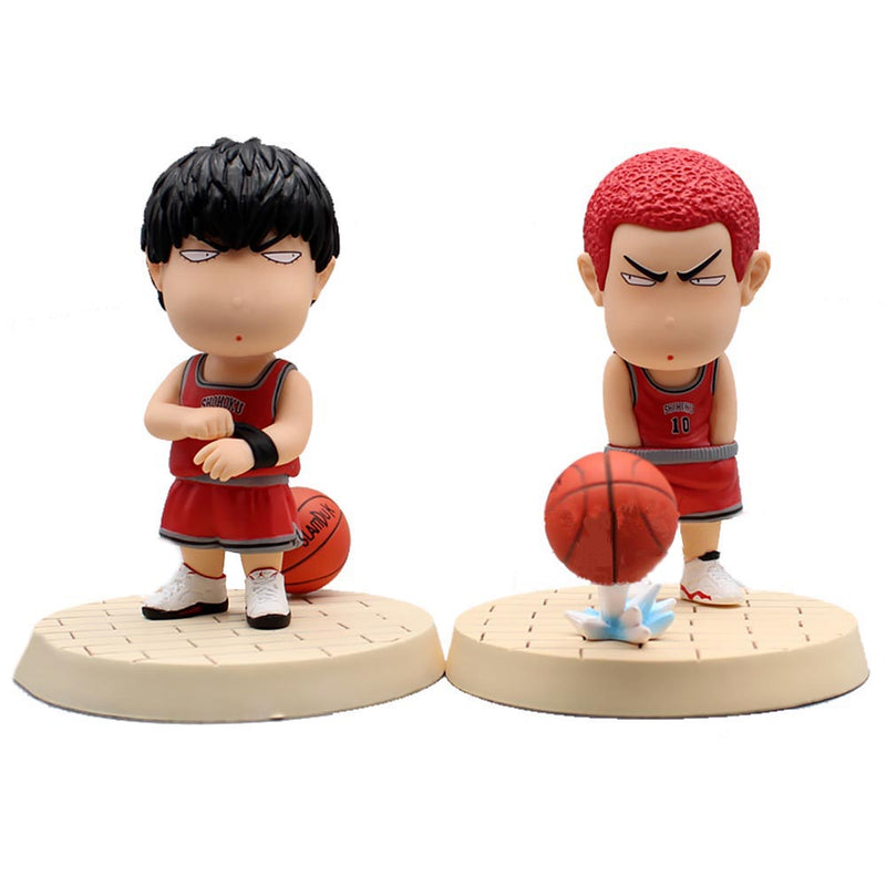 SLAM DUNK Hanamichi Sakuragi Kaede Rukawa Action Figure Model Toy 10cm