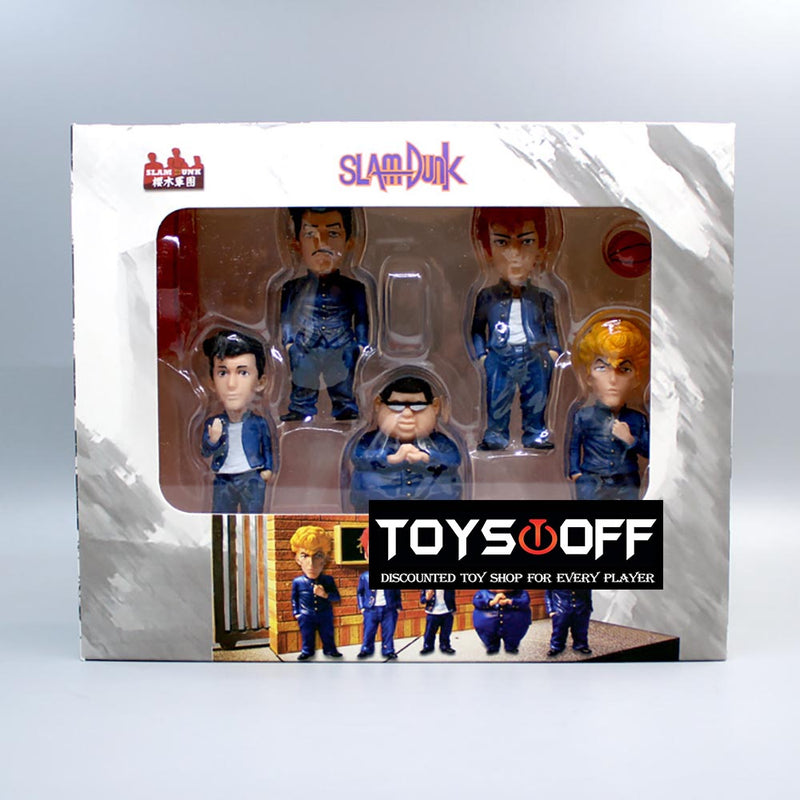 SLAM DUNK Sakuragi's Gang Q Ver Action Figure Model Toy 5pcs