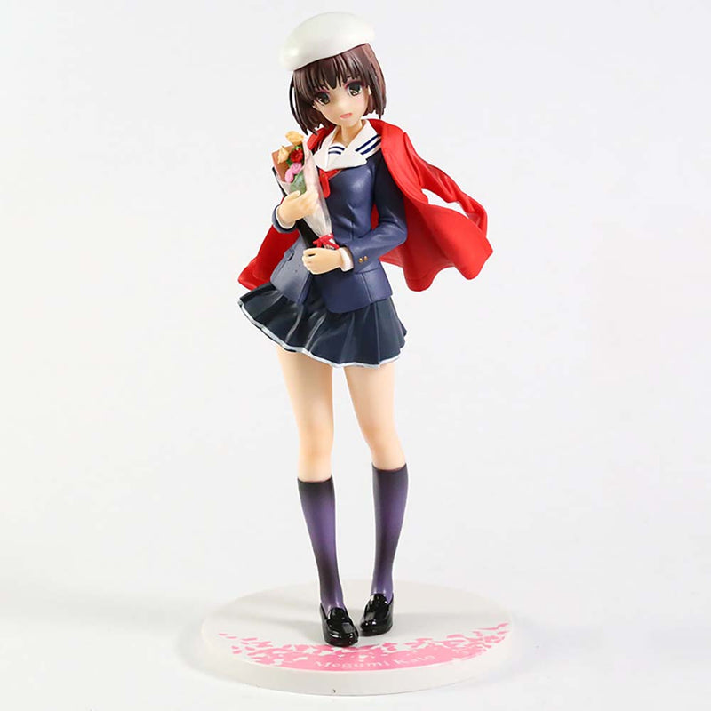 Saekano Fine Megumi Kato Action Figure Collectible Model Toy 24cm