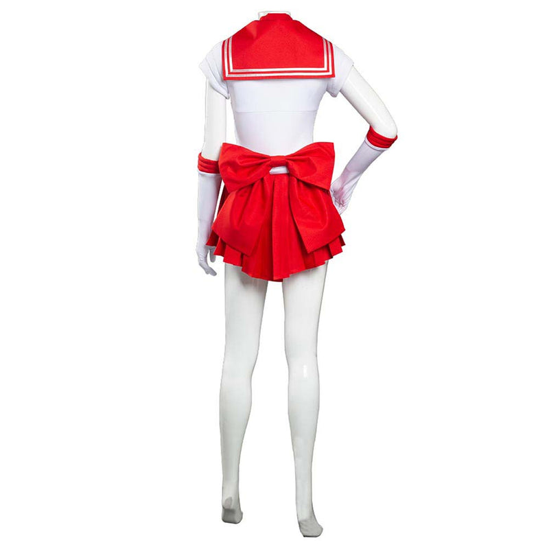 Sailor Moon Hino Rei Cosplay Costume Uniform Dress Suit