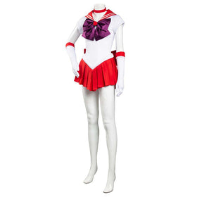 Sailor Moon Hino Rei Cosplay Costume Uniform Dress Suit