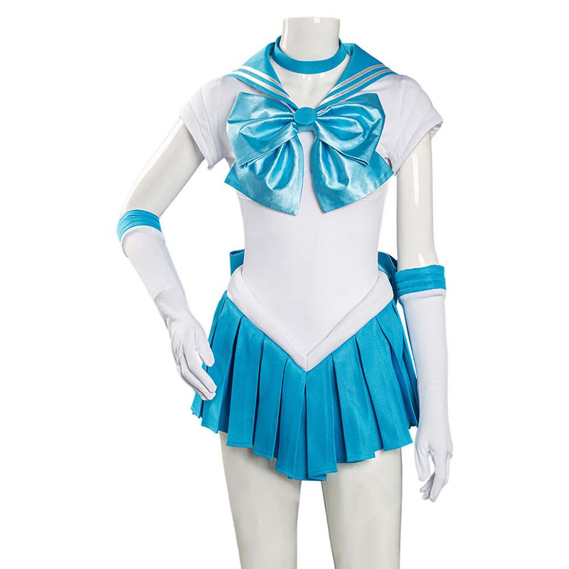 Sailor Moon Mizuno Ami Cosplay Costume Uniform Dress Suit