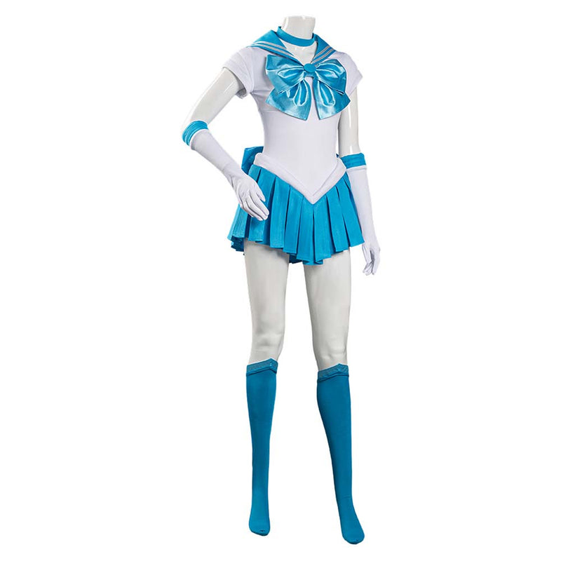 Sailor Moon Mizuno Ami Cosplay Costume Uniform Dress Suit