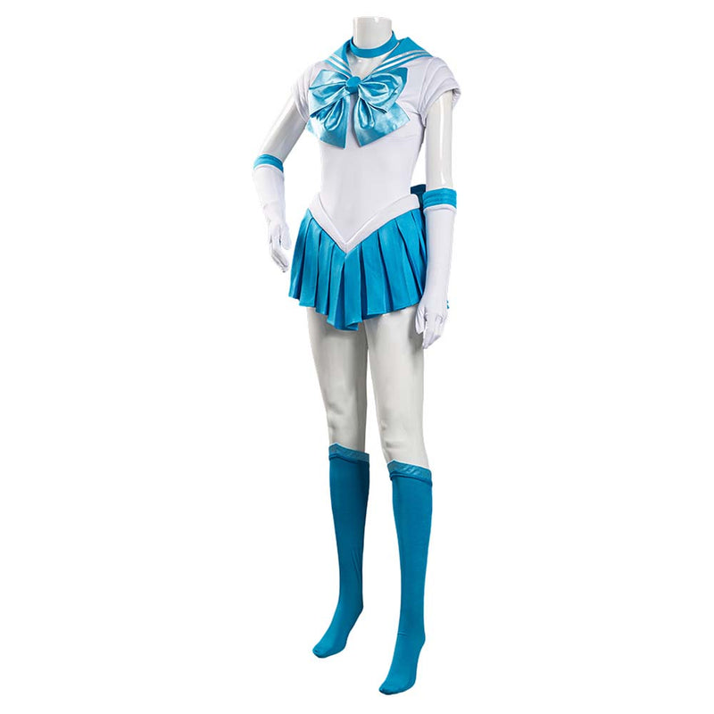 Sailor Moon Mizuno Ami Cosplay Costume Uniform Dress Suit