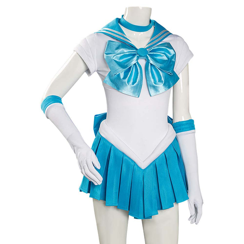 Sailor Moon Mizuno Ami Cosplay Costume Uniform Dress Suit