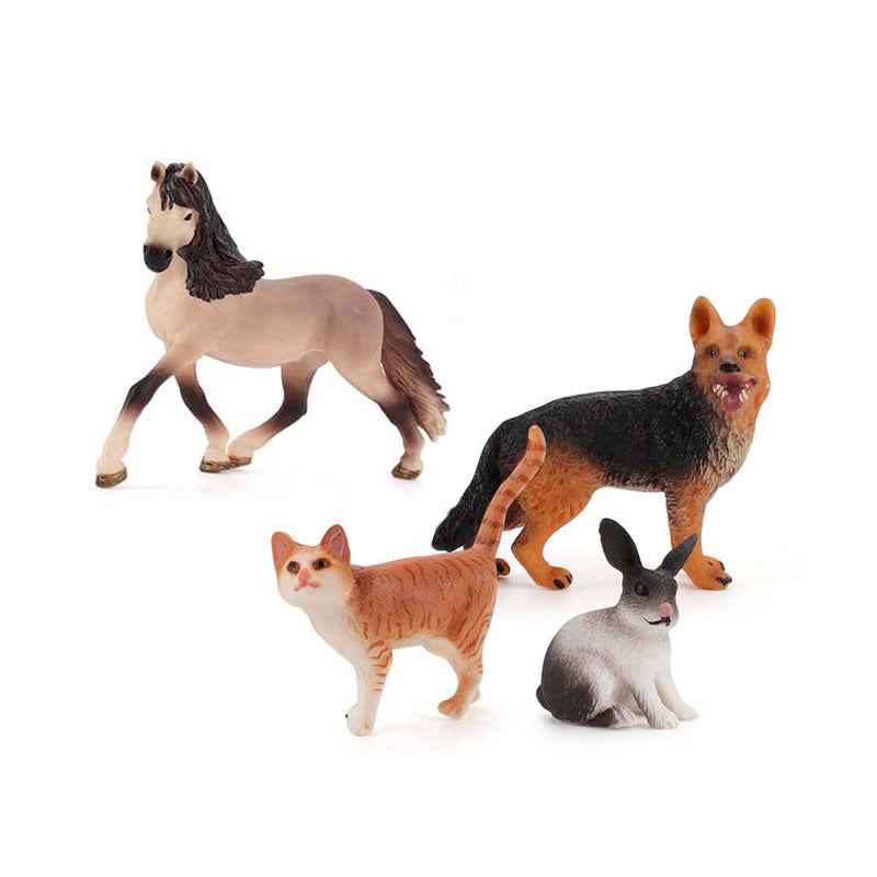 Simulation Animal Cat Rabbit Horse Dog Model Suit Fun Kid Toy