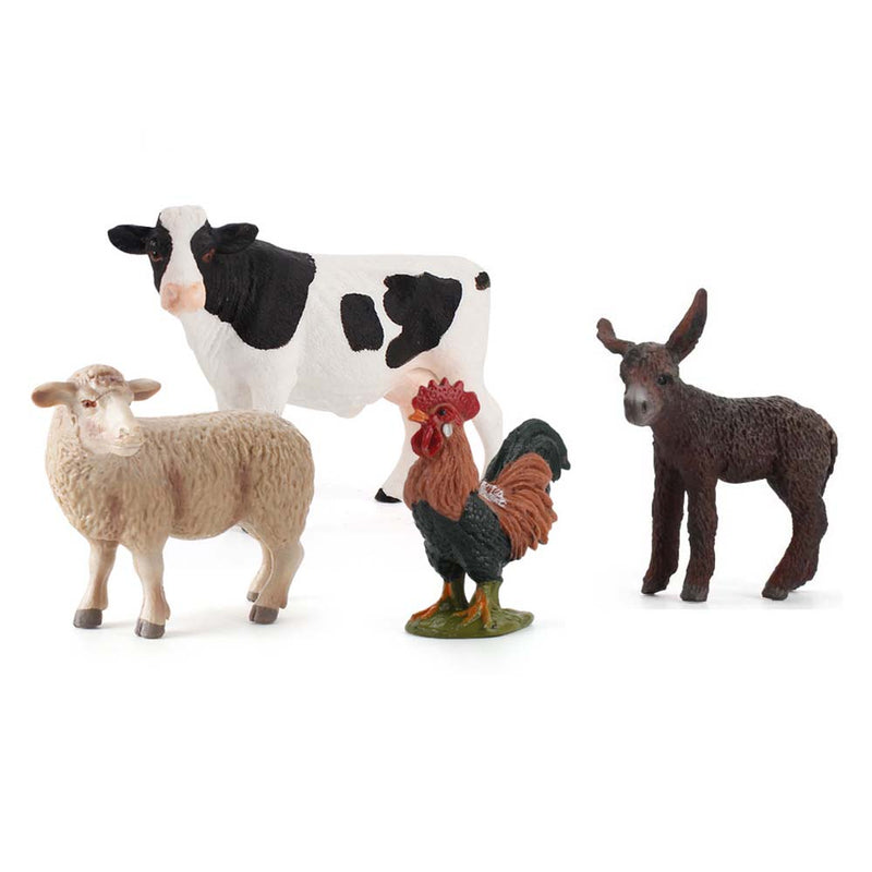 Simulation Animal Rooster Cow Sheep Model Suit Fun Kid Toy