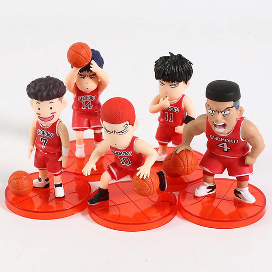 Slam Dunk Mini Action Figure Model Boxed Toy 5pcs