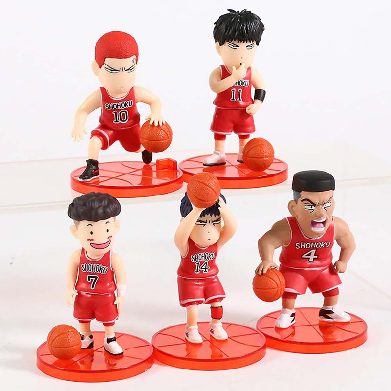 Slam Dunk Mini Action Figure Model Boxed Toy 5pcs