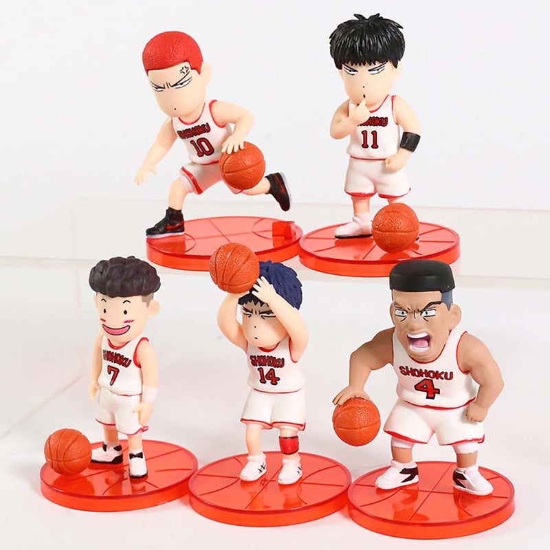 Slam Dunk Mini Action Figure Model Boxed Toy 5pcs