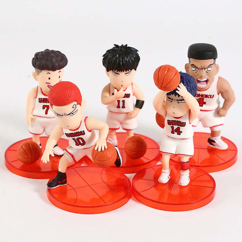 Slam Dunk Mini Action Figure Model Boxed Toy 5pcs