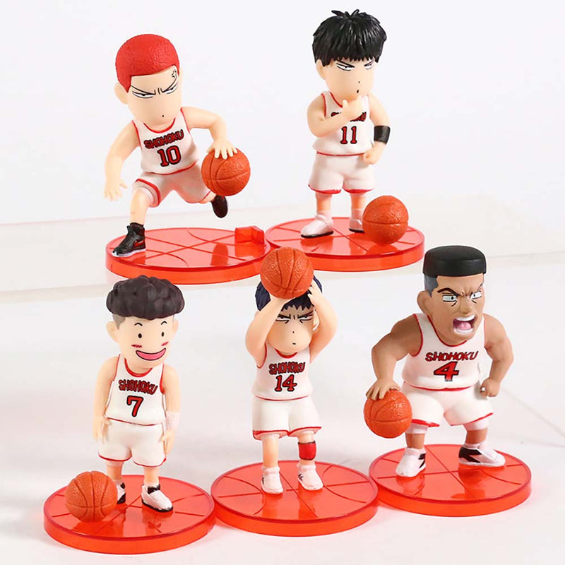 Slam Dunk Mini Action Figure Model Boxed Toy 5pcs