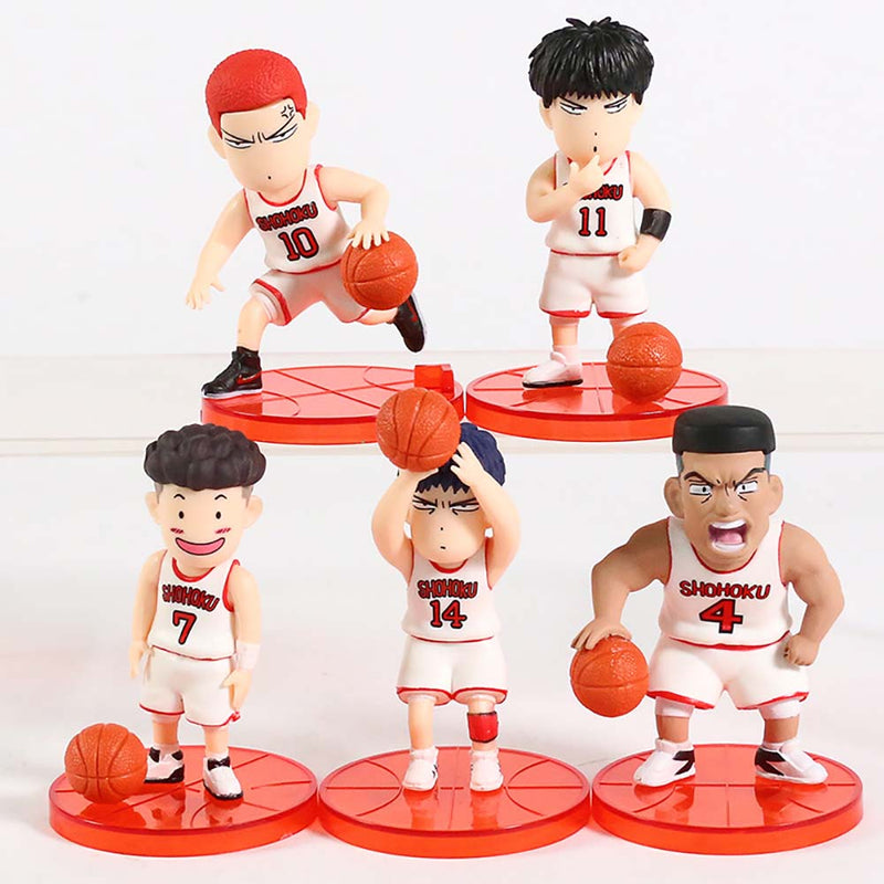 Slam Dunk Mini Action Figure Model Boxed Toy 5pcs