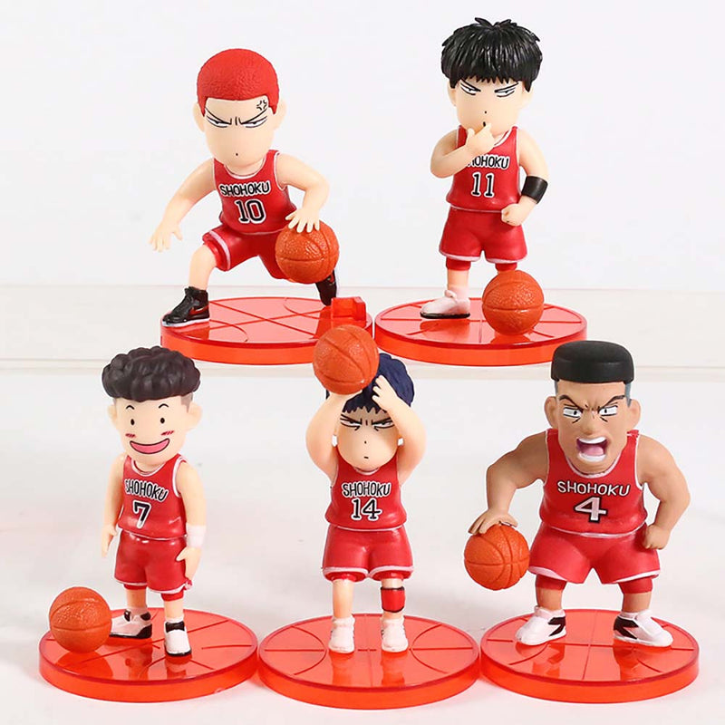 Slam Dunk Mini Action Figure Model Boxed Toy 5pcs