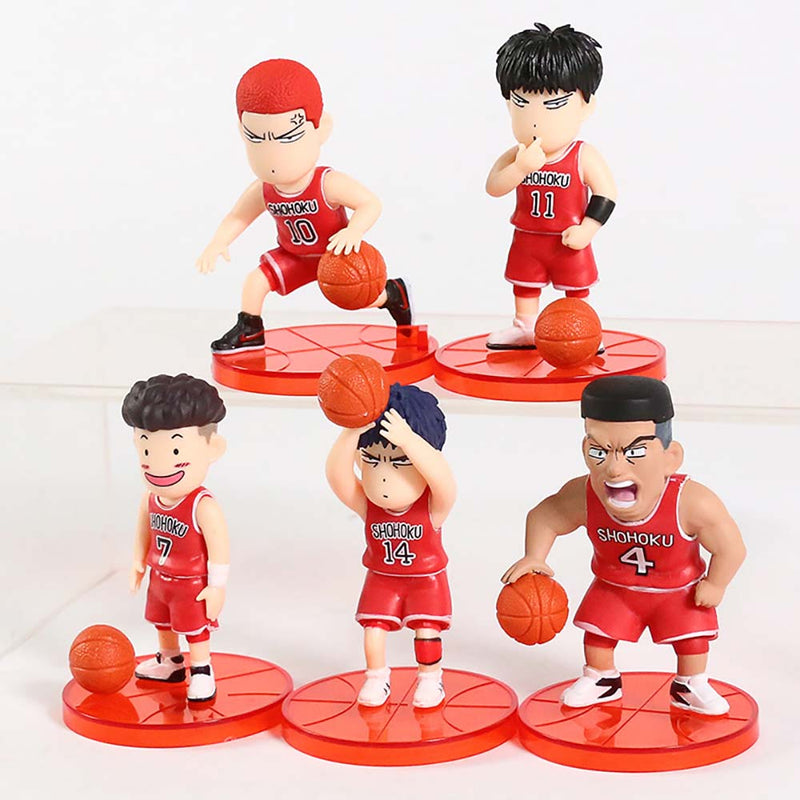 Slam Dunk Mini Action Figure Model Boxed Toy 5pcs