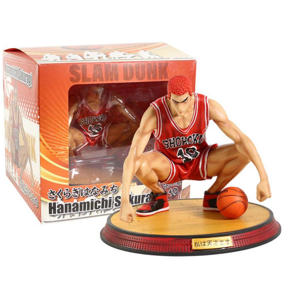 Slam Dunk Sakuragi Hanamichi Action Figure Model Toy 19cm