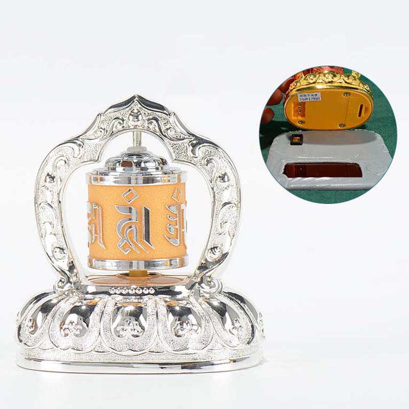 Solar Energy Tibetan Buddhist Prayer Wheel 8cm