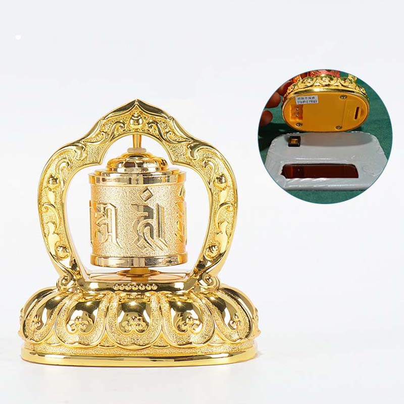 Solar Energy Tibetan Buddhist Prayer Wheel 8cm