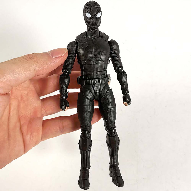 Spiderman Stealth Suit SHF Action Figure Collectible Model Toy 15cm