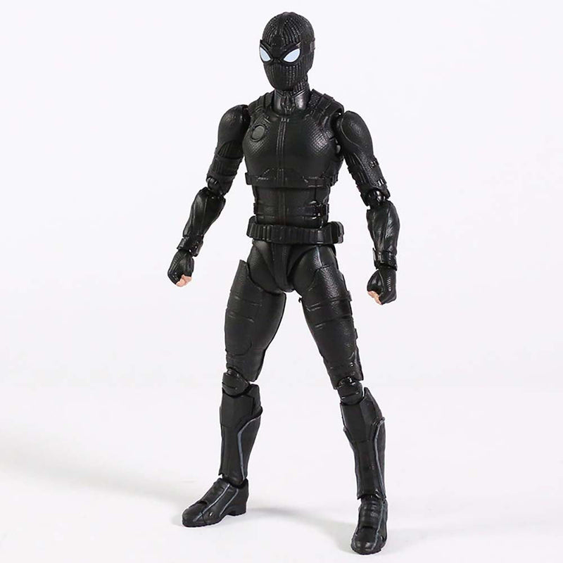 Spiderman Stealth Suit SHF Action Figure Collectible Model Toy 15cm