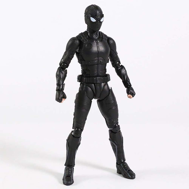 Spiderman Stealth Suit SHF Action Figure Collectible Model Toy 15cm