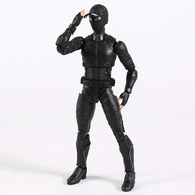 Spiderman Stealth Suit SHF Action Figure Collectible Model Toy 15cm