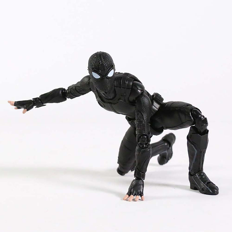 Spiderman Stealth Suit SHF Action Figure Collectible Model Toy 15cm