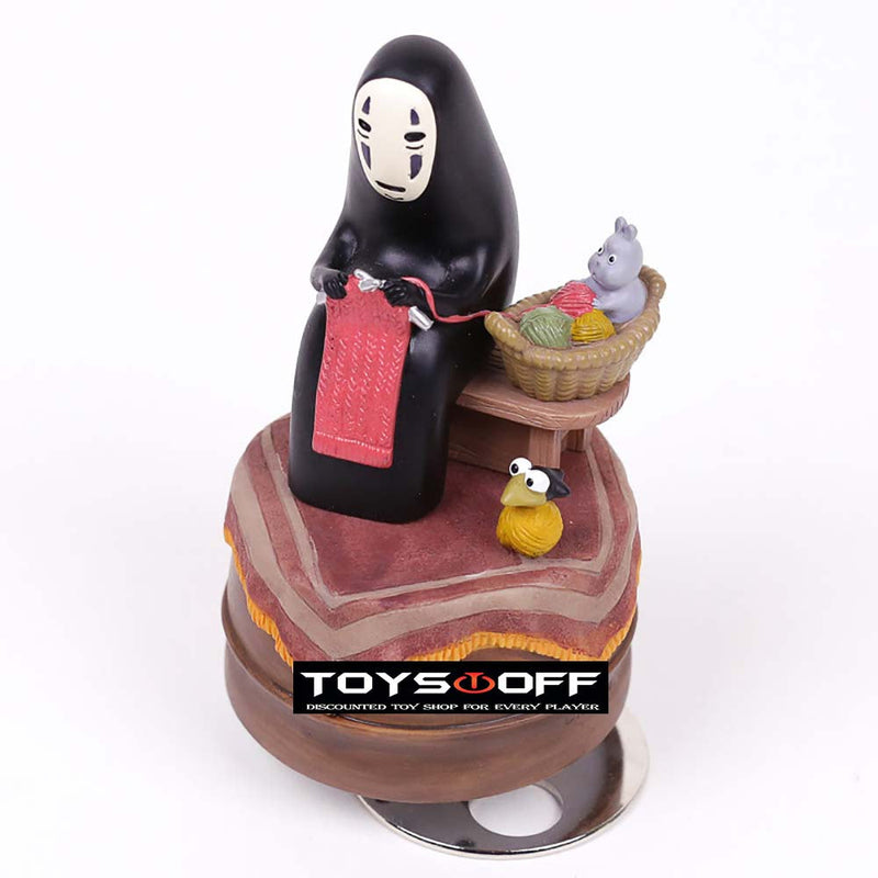 Spirited Away No Face Man Music Box Action Figure Toy 12cm