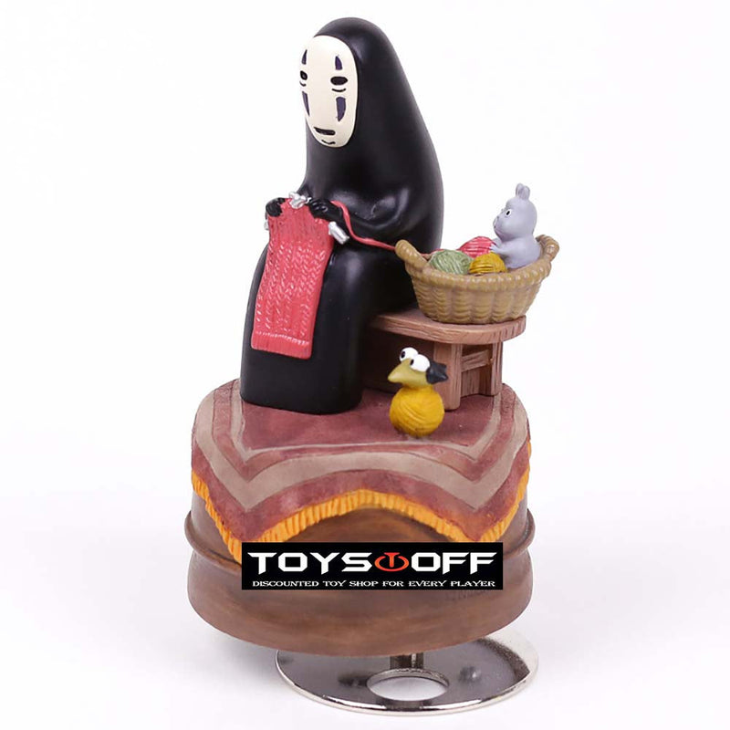 Spirited Away No Face Man Music Box Action Figure Toy 12cm