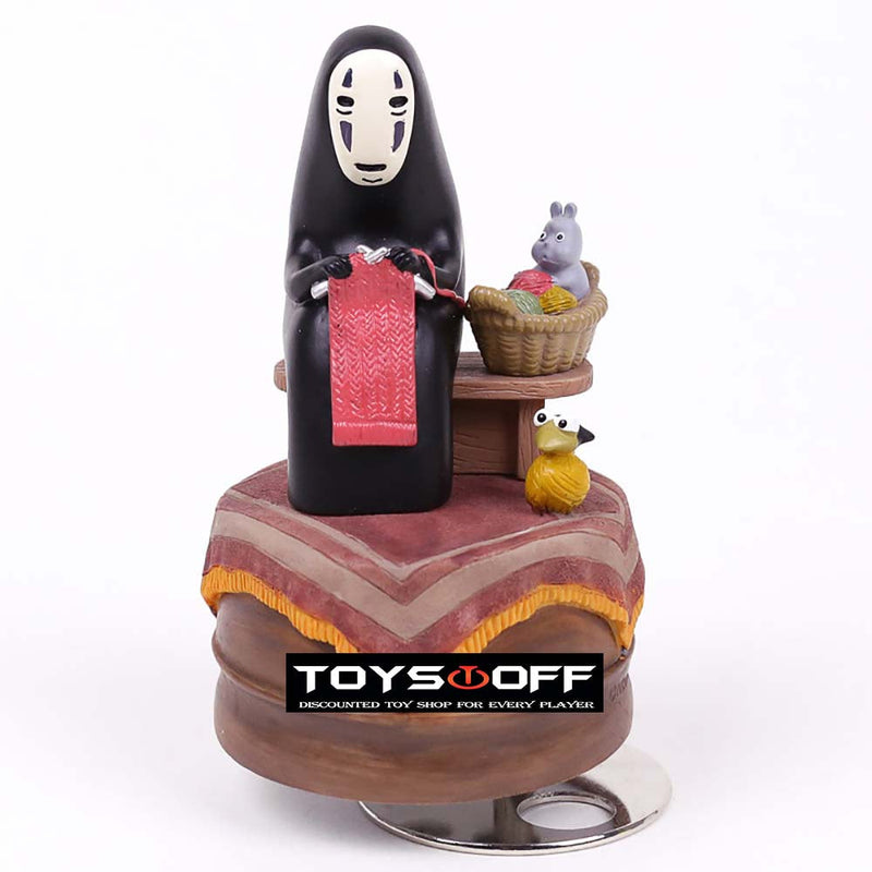 Spirited Away No Face Man Music Box Action Figure Toy 12cm