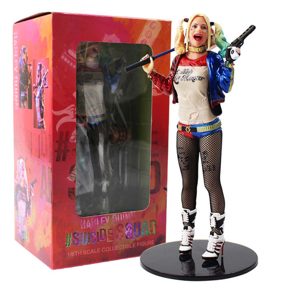 Suicide Squad Harley Quinn With Hammer and Gun Collectible Model 18CM - Toysoff.com