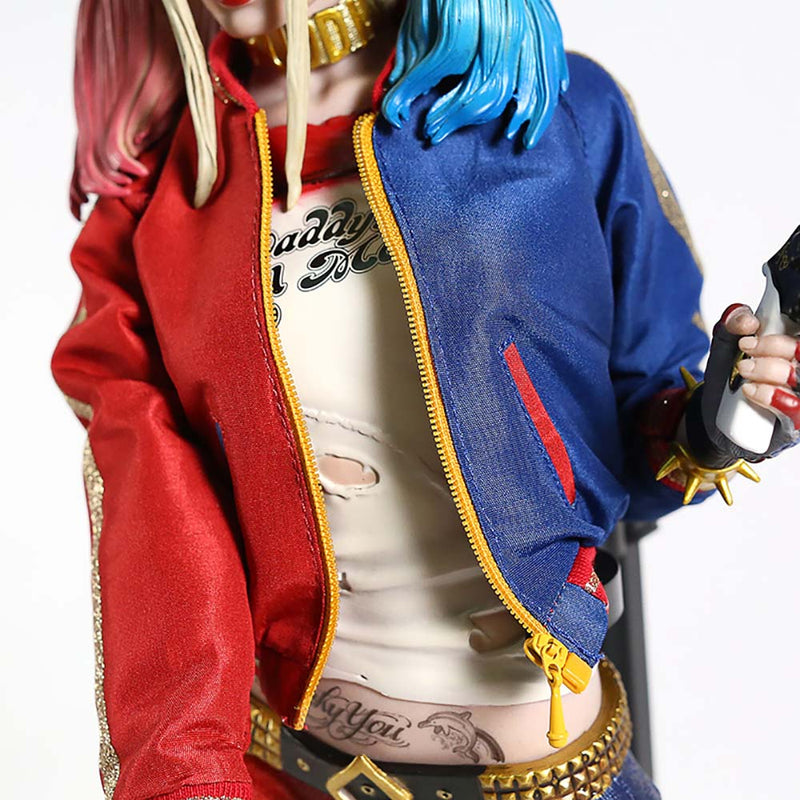 Suicide Squad Real Clothes Harley Quinn Action Figure Collectible Model