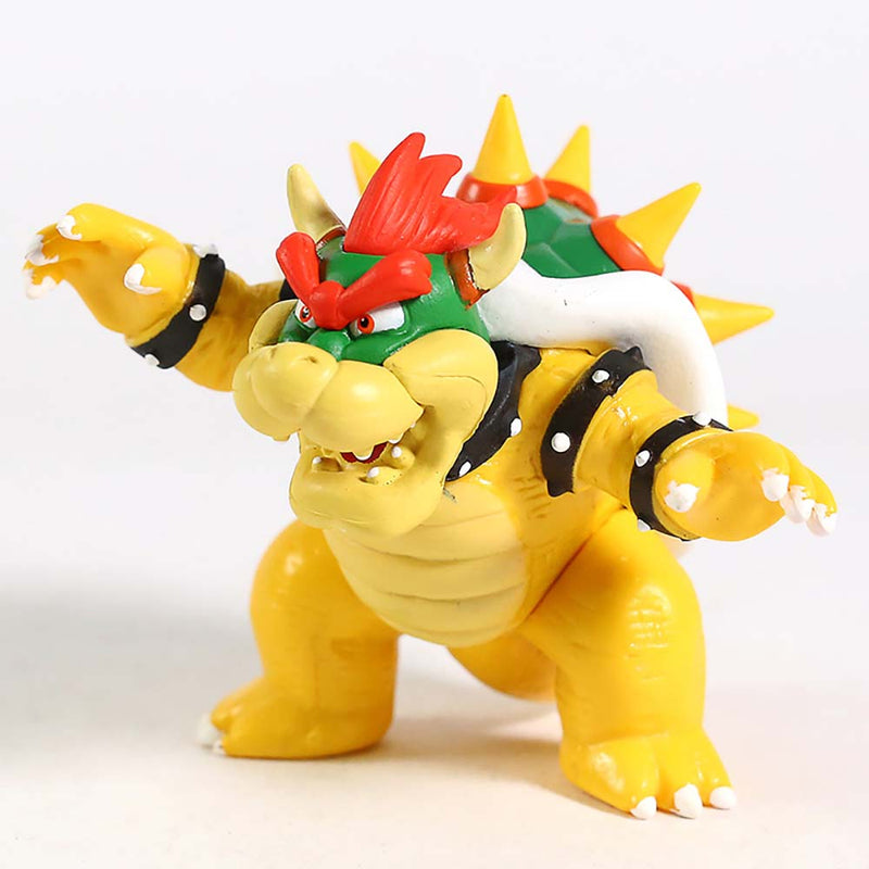 Super Mario Bros Bowser Action Figure Model Mini Kid Toy 9cm