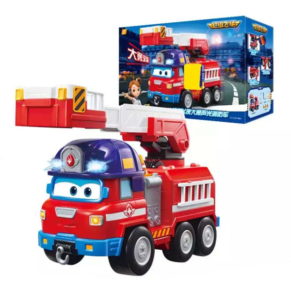 Super Wings Fire Truck Large Collectibles Sound And Light Set Toy