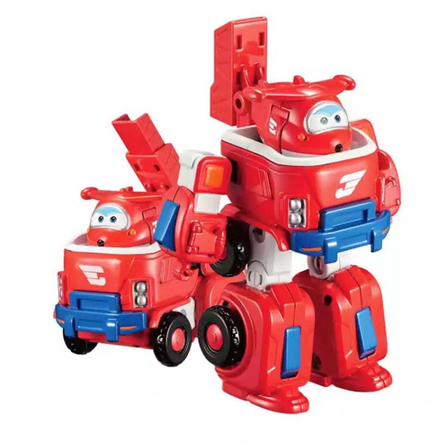 Super Wings Robot Action Figure Transformation Fire Engines Kid Toy